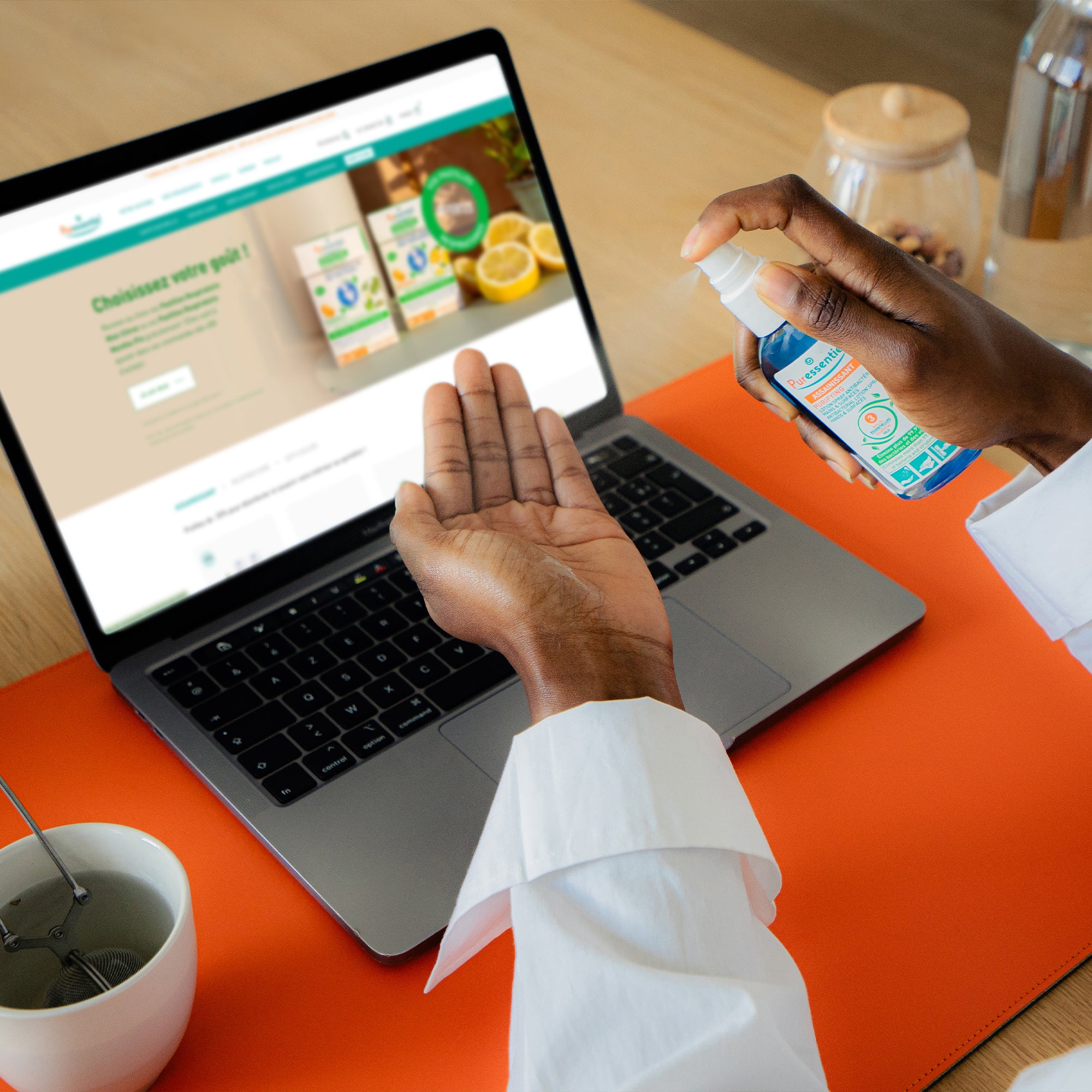 Antibakterielles Lotion-Spray