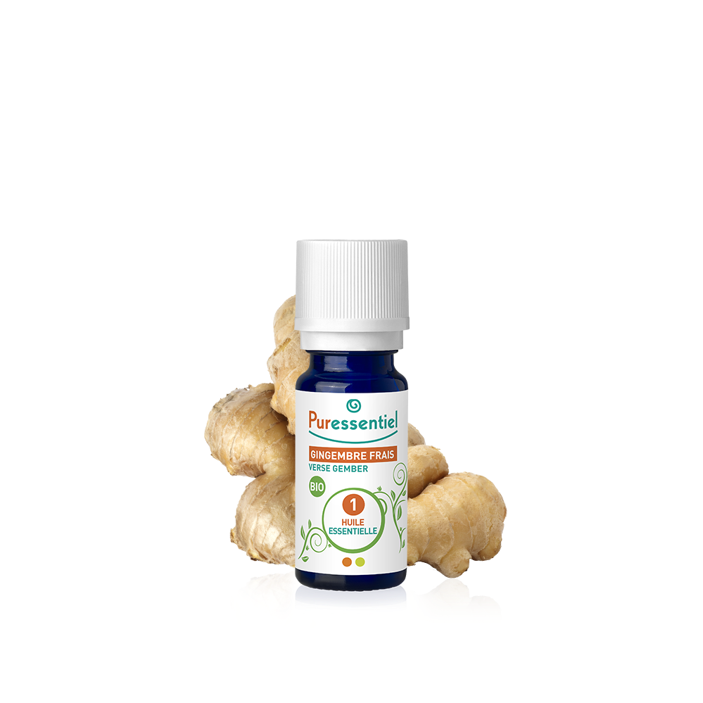 gingembre huile essentielle bio puressentiel